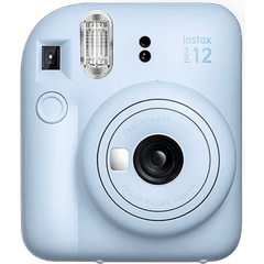 מצלמת פיתוח מיידי fujicom instax mini 12- צבע כחול שנה אחריות ע"י היבואן הרשמי