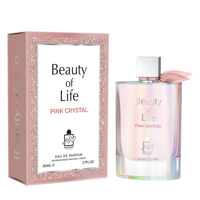 Milestone Beauty of Life Pink Crystal E.D.P 80ml בושם לאישה 
