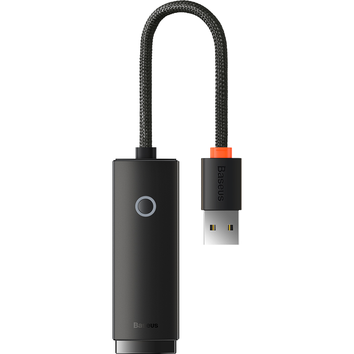 מתאם רשת Baseus Ethernet Adapter USB-A to RJ45 (100Mbps) - צבע שחור שנה אחריות ע
