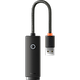 מתאם רשת Baseus Ethernet Adapter USB-A to RJ45 (100Mbps) - צבע שחור שנה אחריות ע