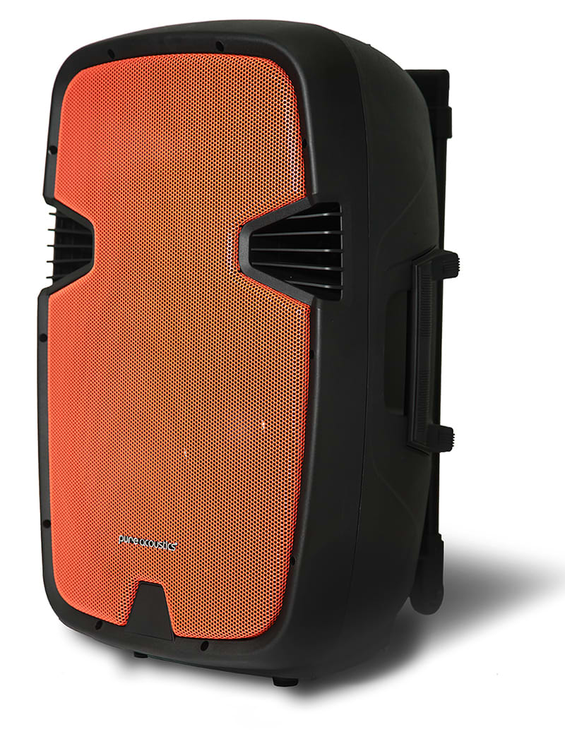 PURE ACOUSTICS רמקול נייד מוגבר 12''2 מיקרופונים אלחוטים  PMW-2012