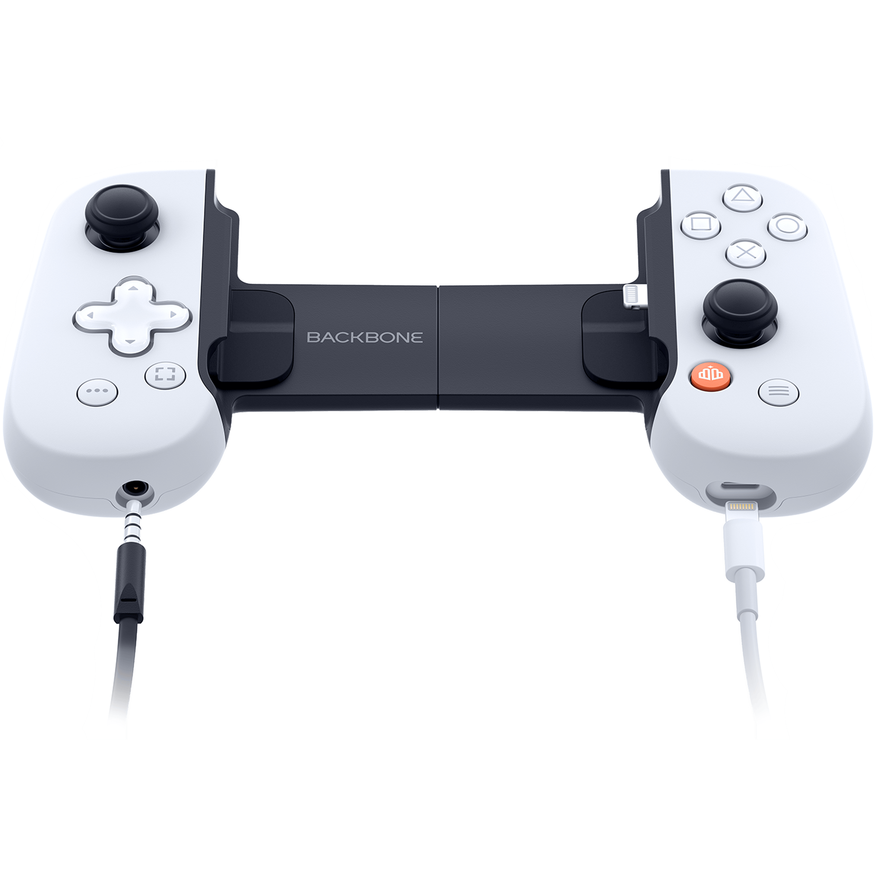 בקר משחק לאייפון Backbone One For iPhone PlayStation Edition - צבע לבן שנה אחריות ע