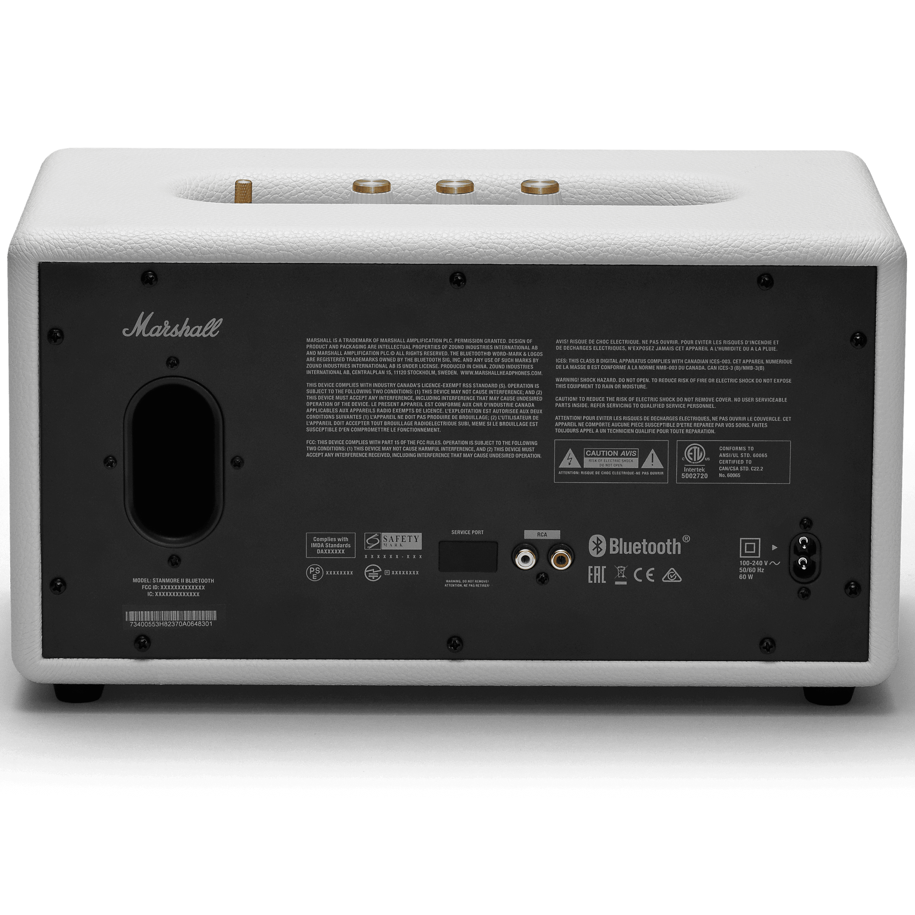 רמקול אלחוטי Marshall Stanmore II Bluetooth - צבע לבן שנה אחריות ע
