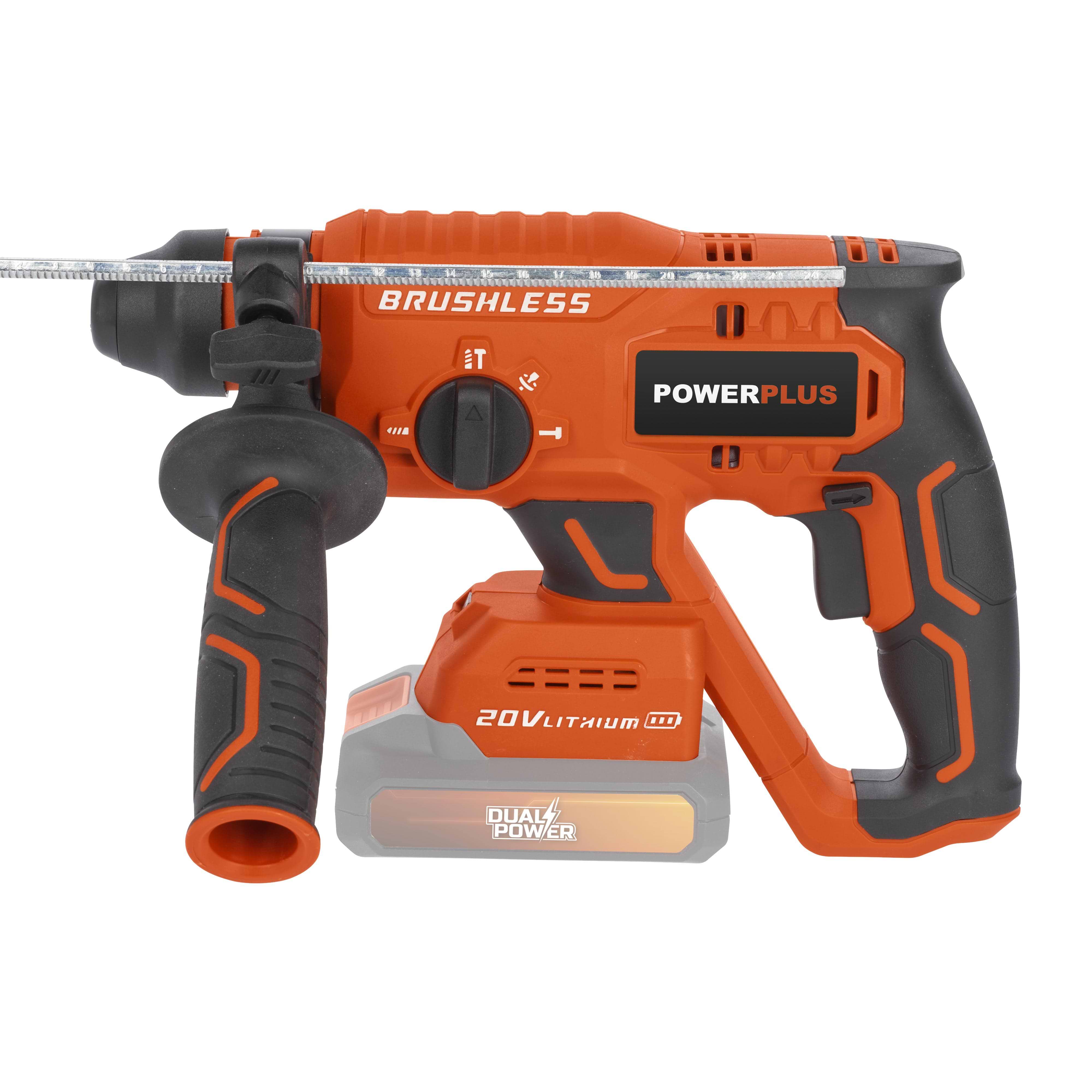 פטישון 20V joules 3 בראשלס דגם POWDP15630 POWERPLUS - גוף בלבד
