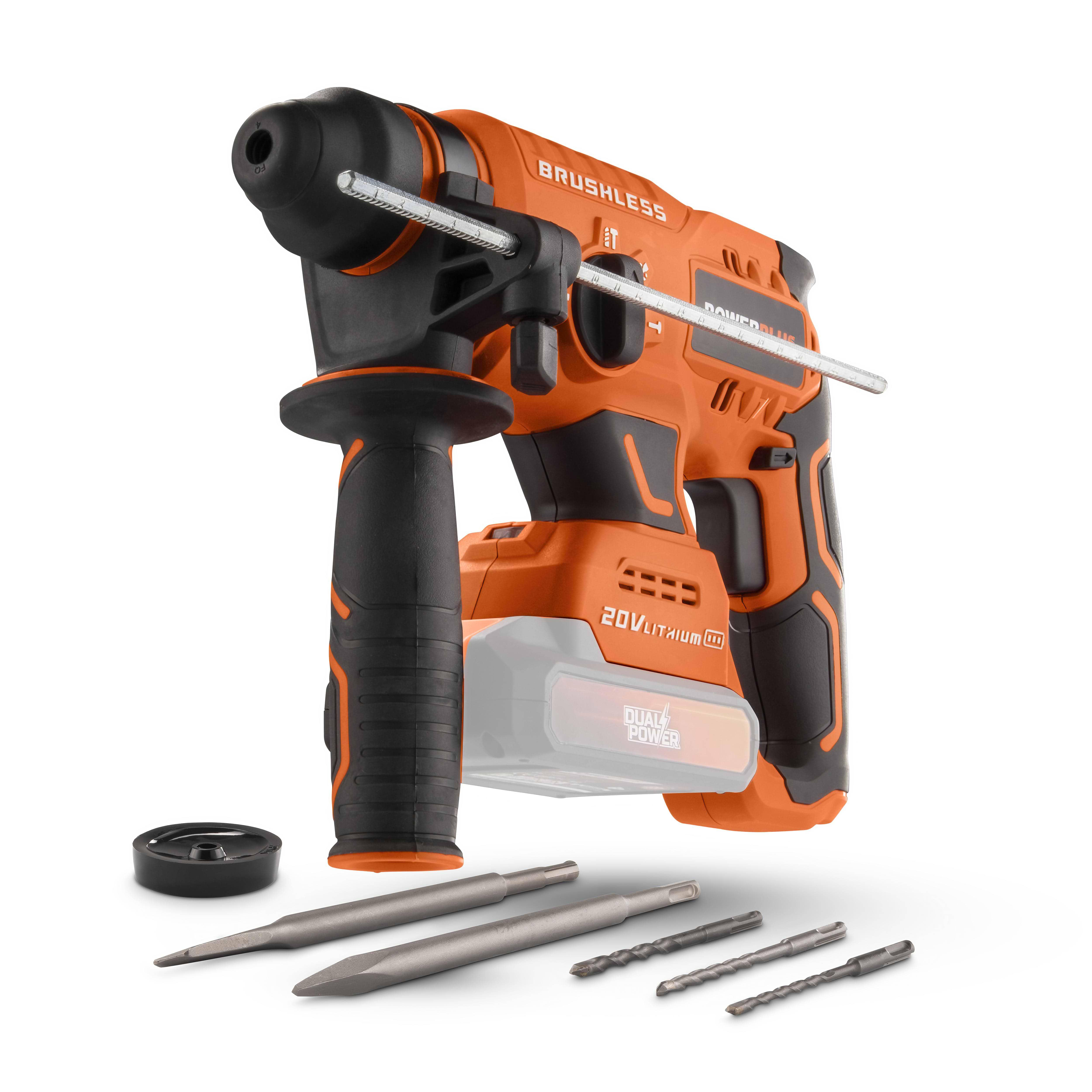 פטישון 20V joules 3 בראשלס דגם POWDP15630 POWERPLUS - גוף בלבד