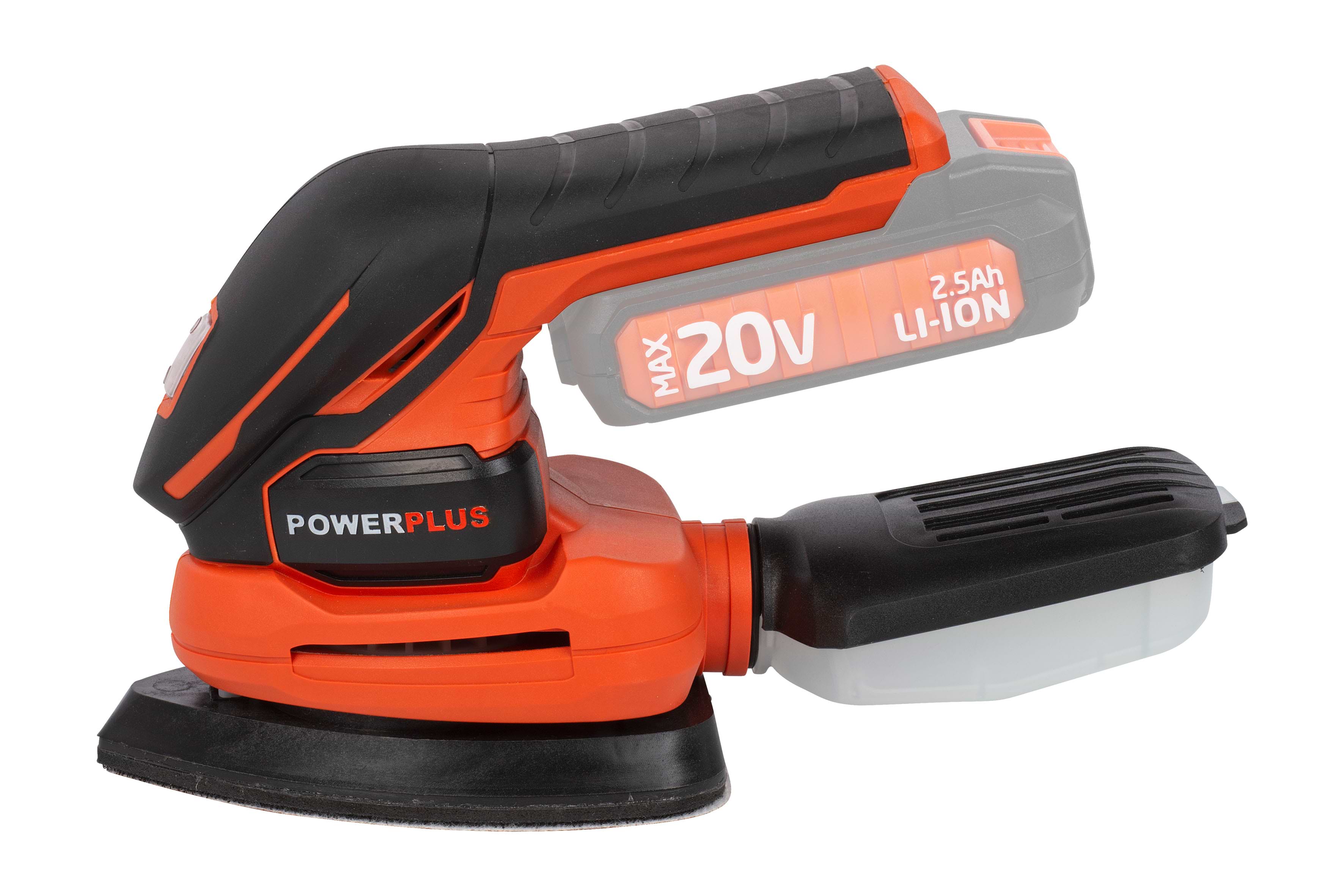 משייפת נטענת 20V דגם VARO POWDP5020 POWERPLUS - גוף בלבד