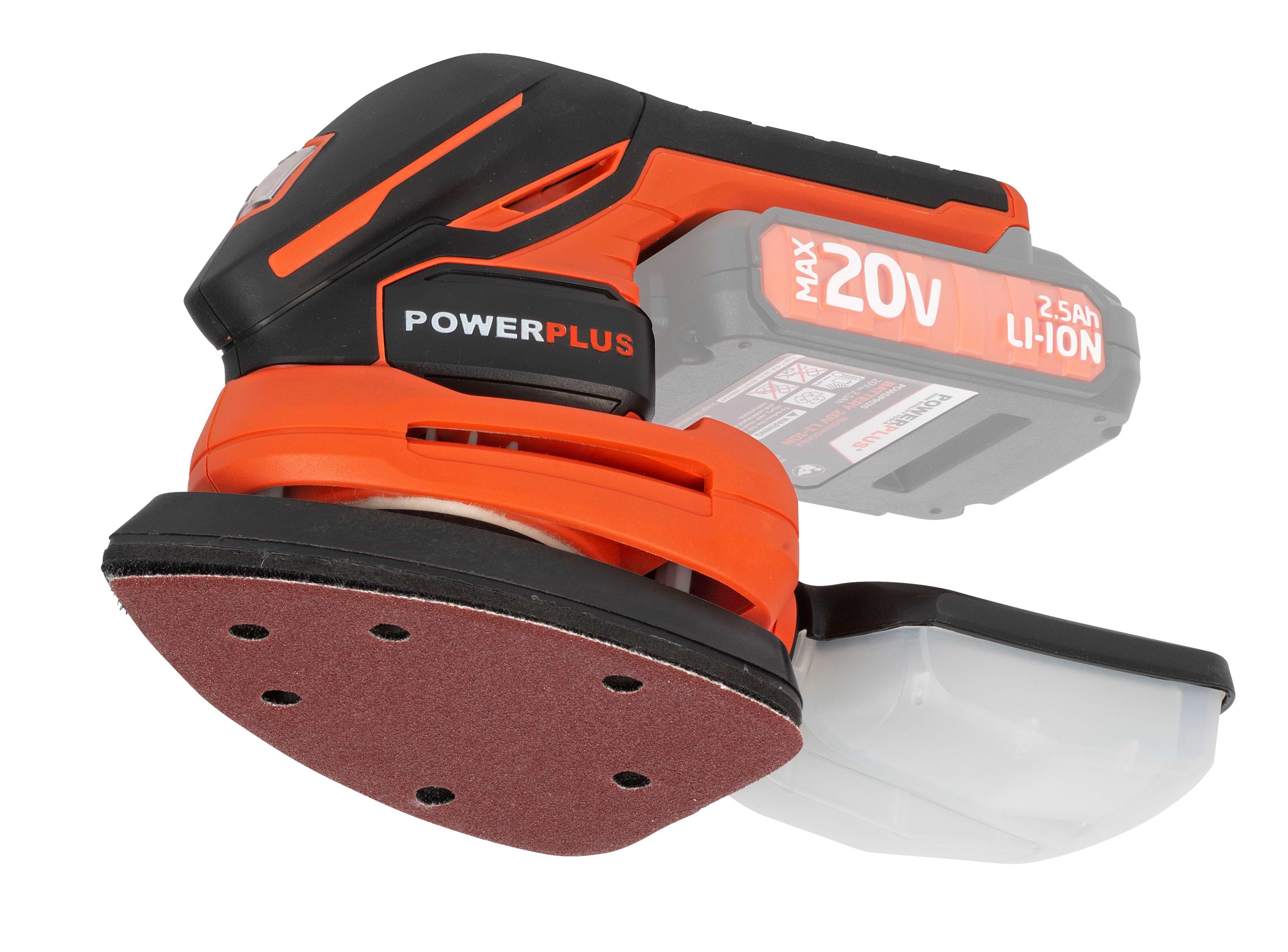 משייפת נטענת 20V דגם VARO POWDP5020 POWERPLUS - גוף בלבד