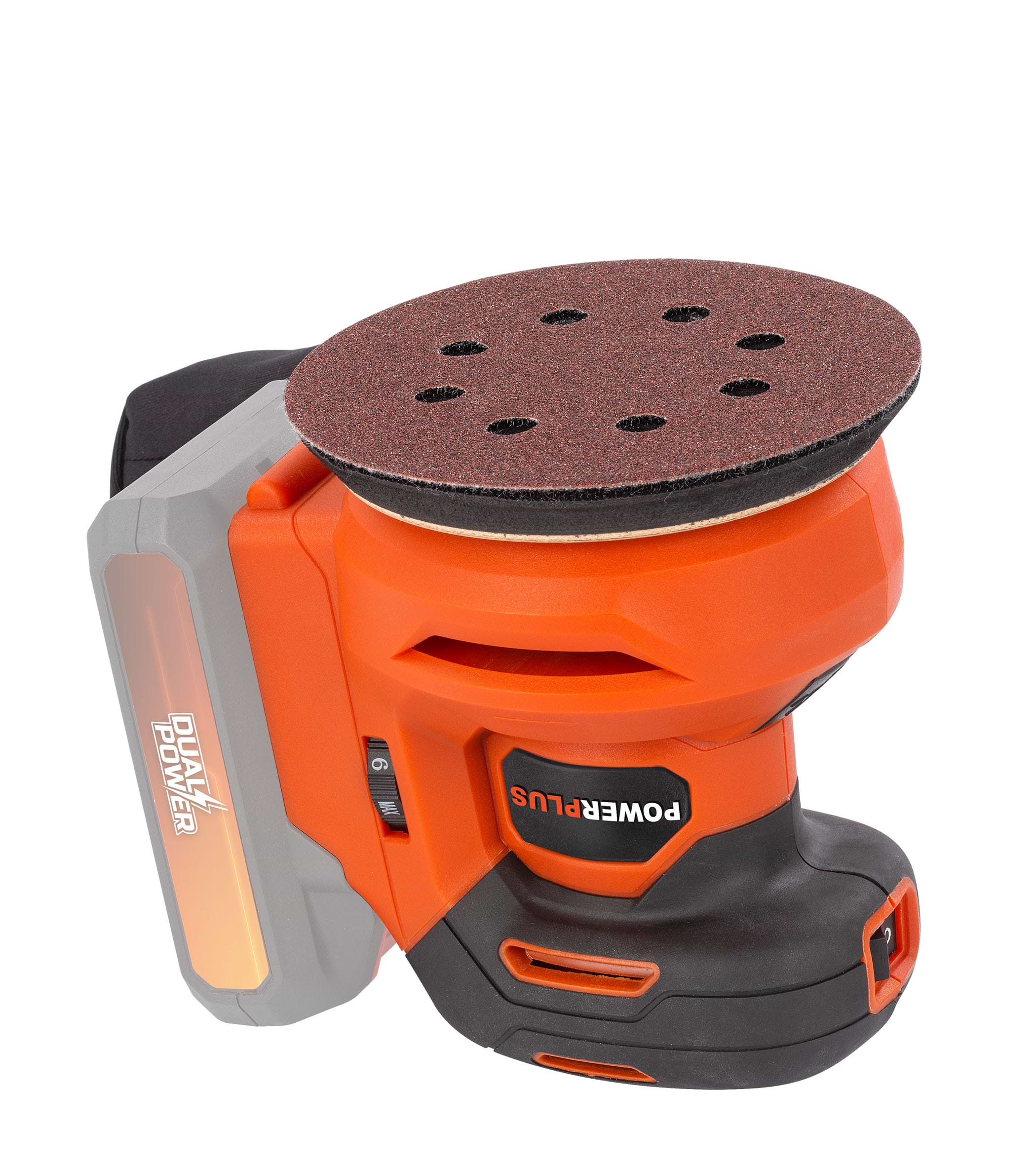 מלטשת אקסצנטרית 20V דגם POWERPLUS POWDP50400 - גוף בלבד