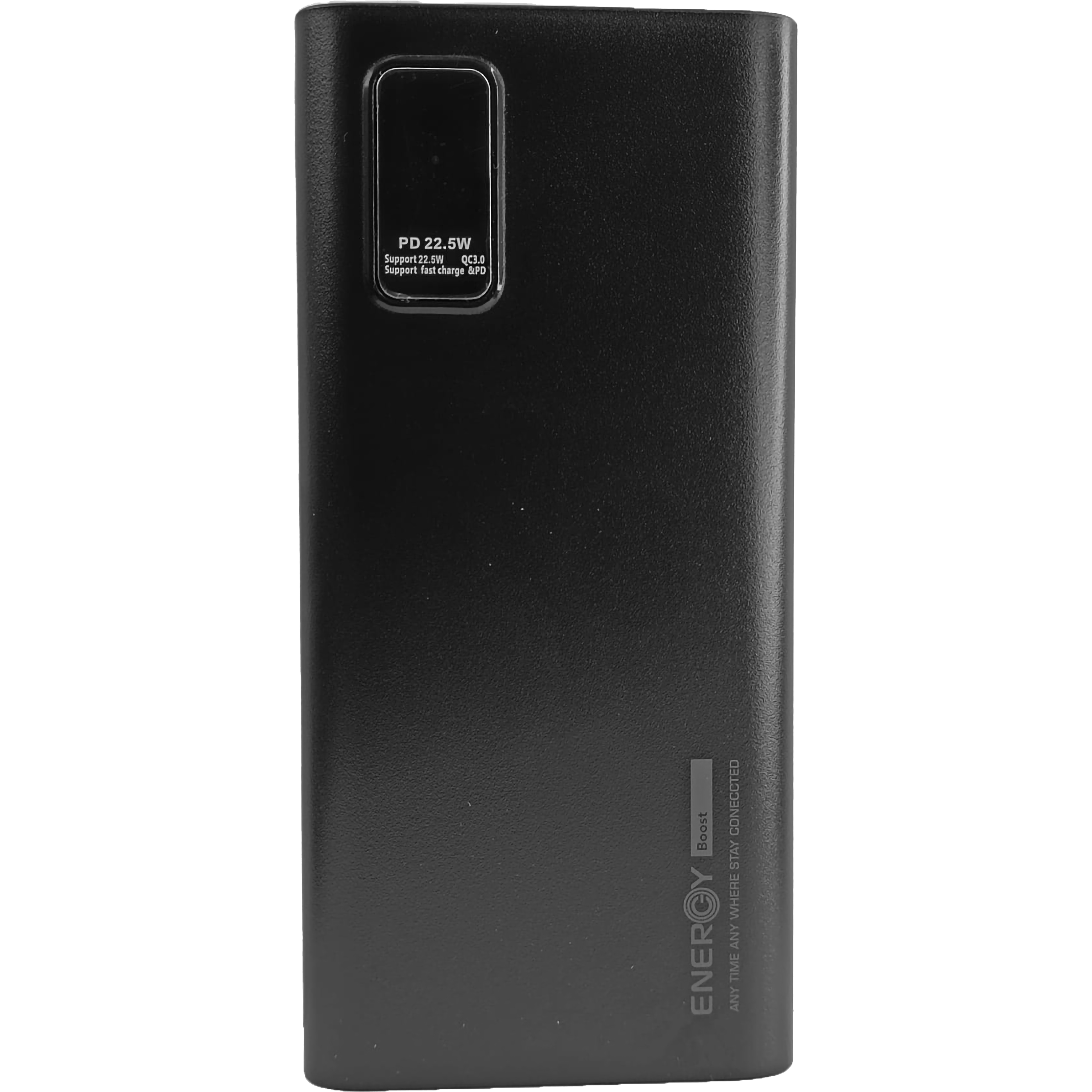 סוללת גיבוי ניידת עם צג דיגיטלי Energy EPD 22.5W 20000mAh - צבע שחור שנה אחריות ע