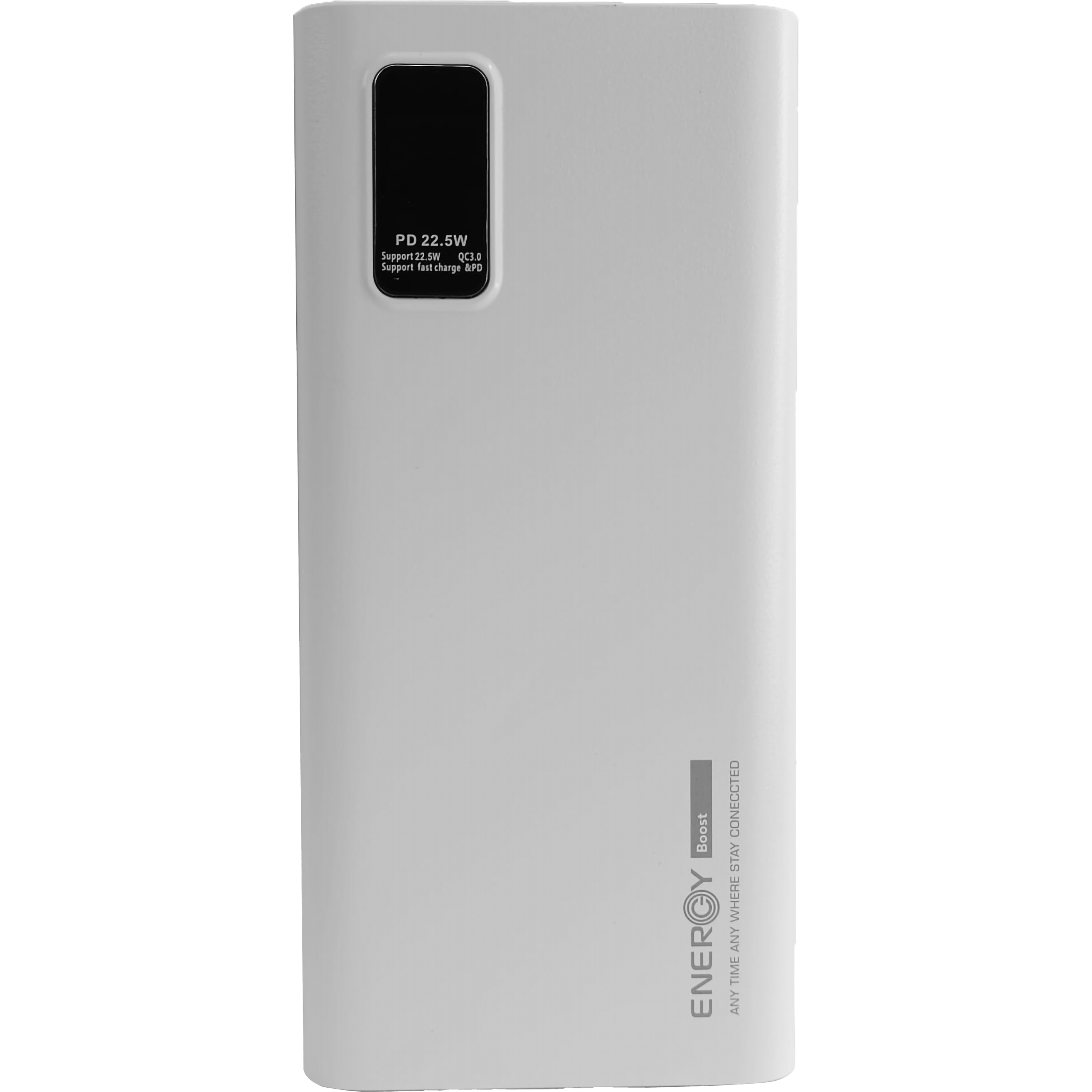 סוללת גיבוי ניידת עם צג דיגיטלי Energy EPD 22.5W 20000mAh - צבע לבן שנה אחריות ע