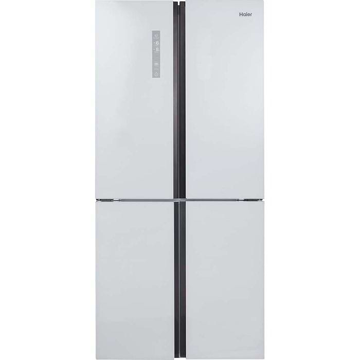מקרר 4 דלתות מקפיא תחתון 632 ליטר Haier HRF6200FW -  גימור זכוכית לבנה אחריות ע"י היבואן הרשמי