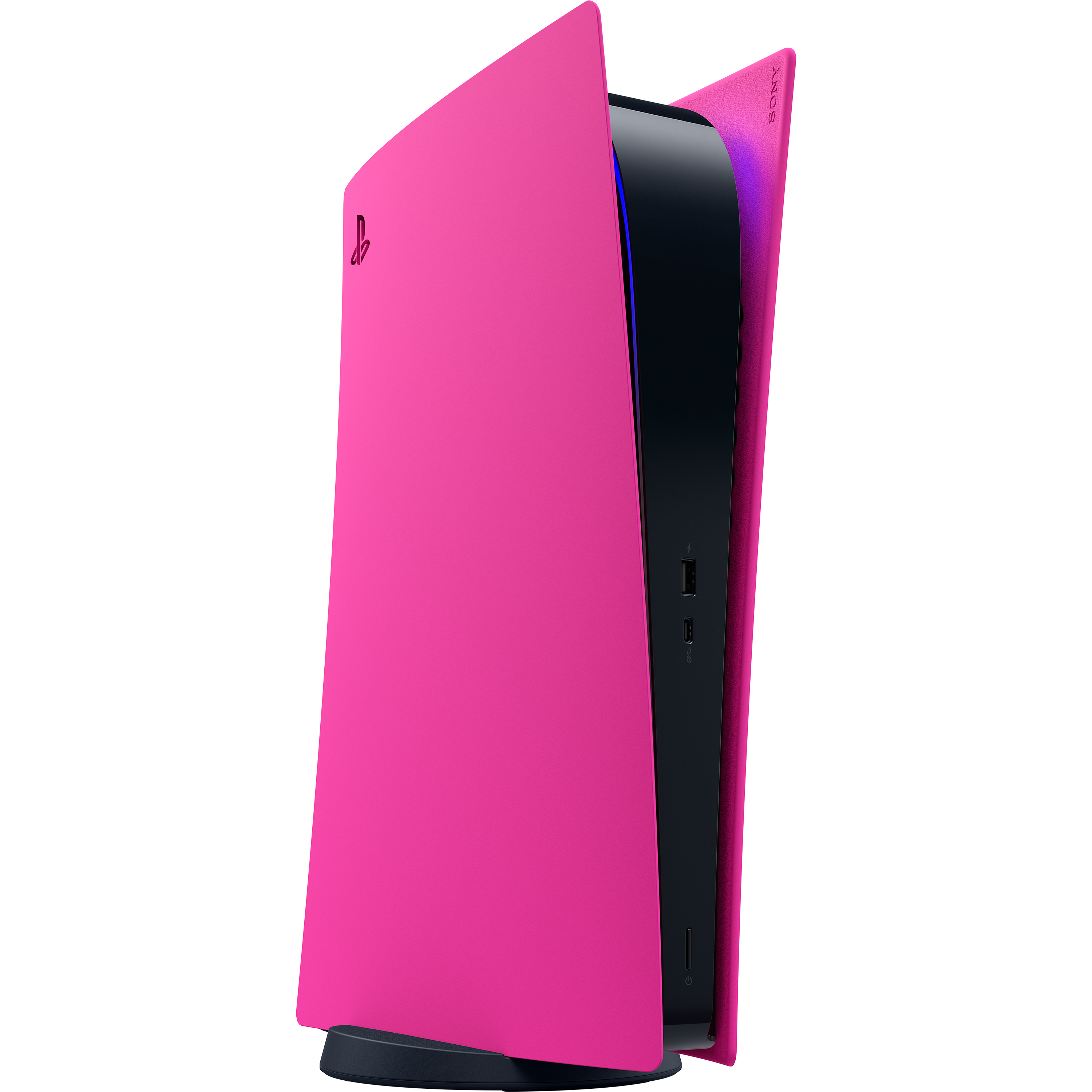 כיסוי צבעוני רשמי לקונסולת Sony Playstation 5 Blu-ray Edition - צבע ורוד נובה שנה אחריות ע