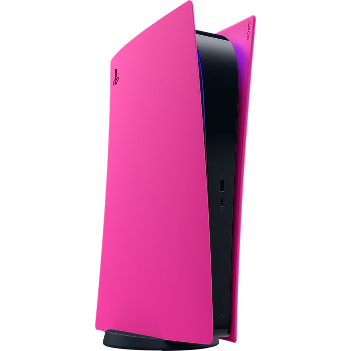 כיסוי צבעוני רשמי לקונסולת Sony Playstation 5 Blu-ray Edition - צבע ורוד נובה שנה אחריות עי היבואן הרשמי