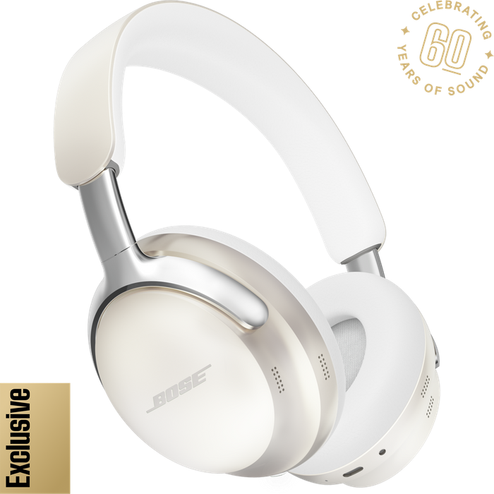 אוזניות אלחוטיות Bose QuietComfort Ultra - צבע לבן יהלום שנה אחריות עי היבואן הרשמי - מהדורת 60 שנה!
