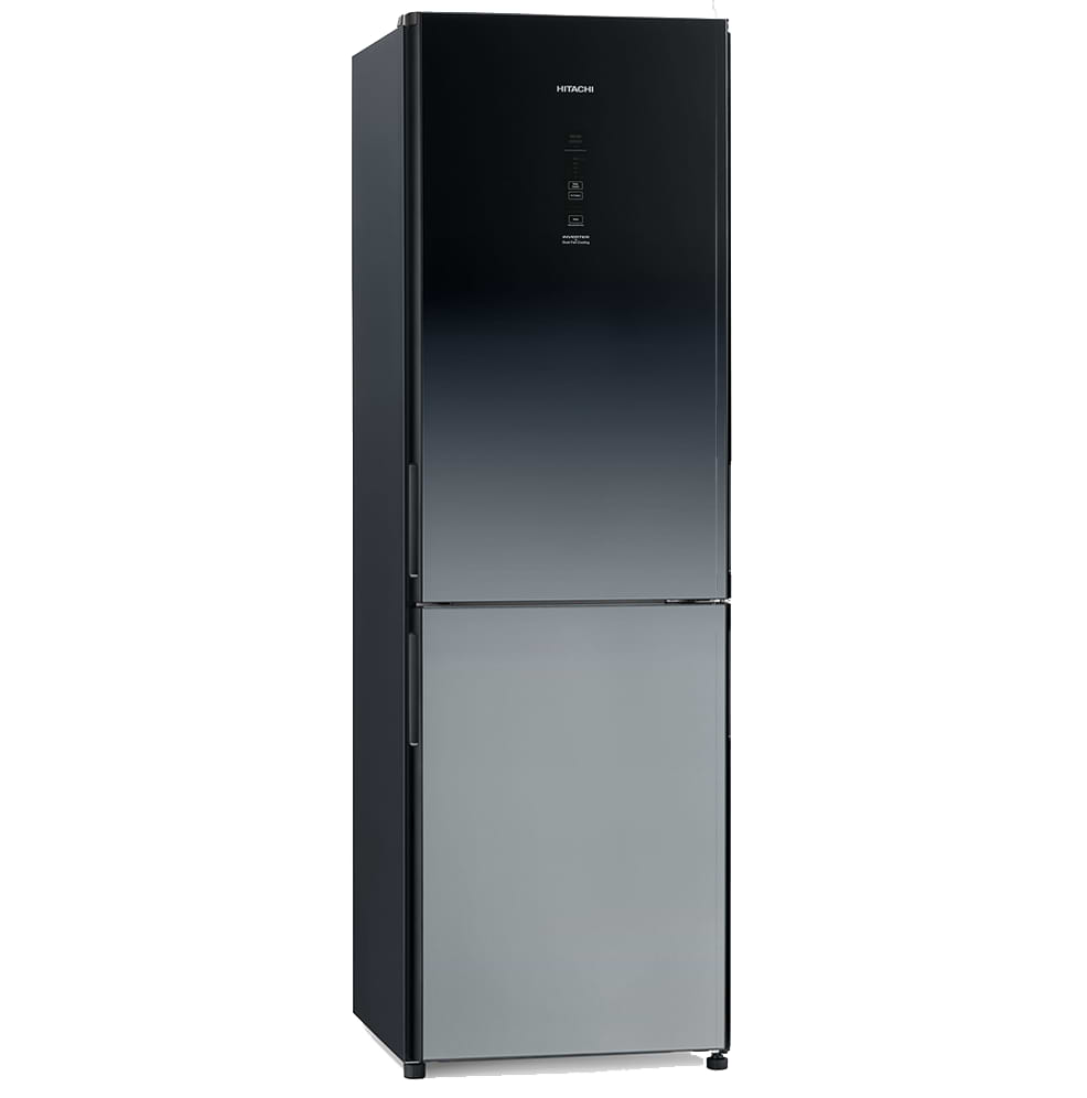 מקרר מקפיא תחתון 330 ליטר Hitachi RBG410PRS6X - גימור זכוכית משתנה אחריות ע
