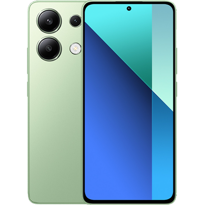 סמארטפון Xiaomi Redmi Note 13 512GB 8GB RAM - צבע ירוק שנתיים אחריות עי המילטון היבואן הרשמי 