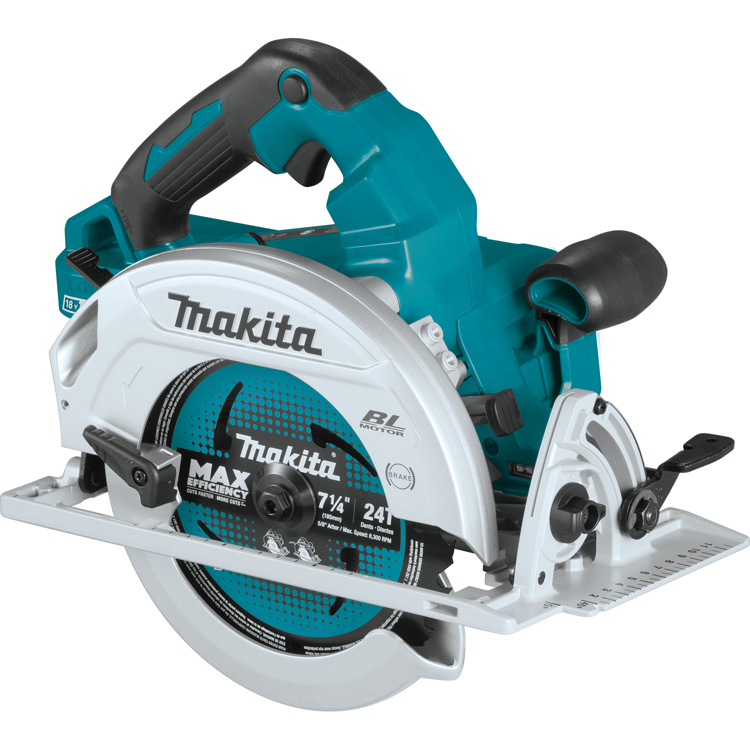 מסור עגול 36V בראשלס דגם LXT Li-Io (18VX2) DHS780Z/XSH06Z Makita - גוף בלבד