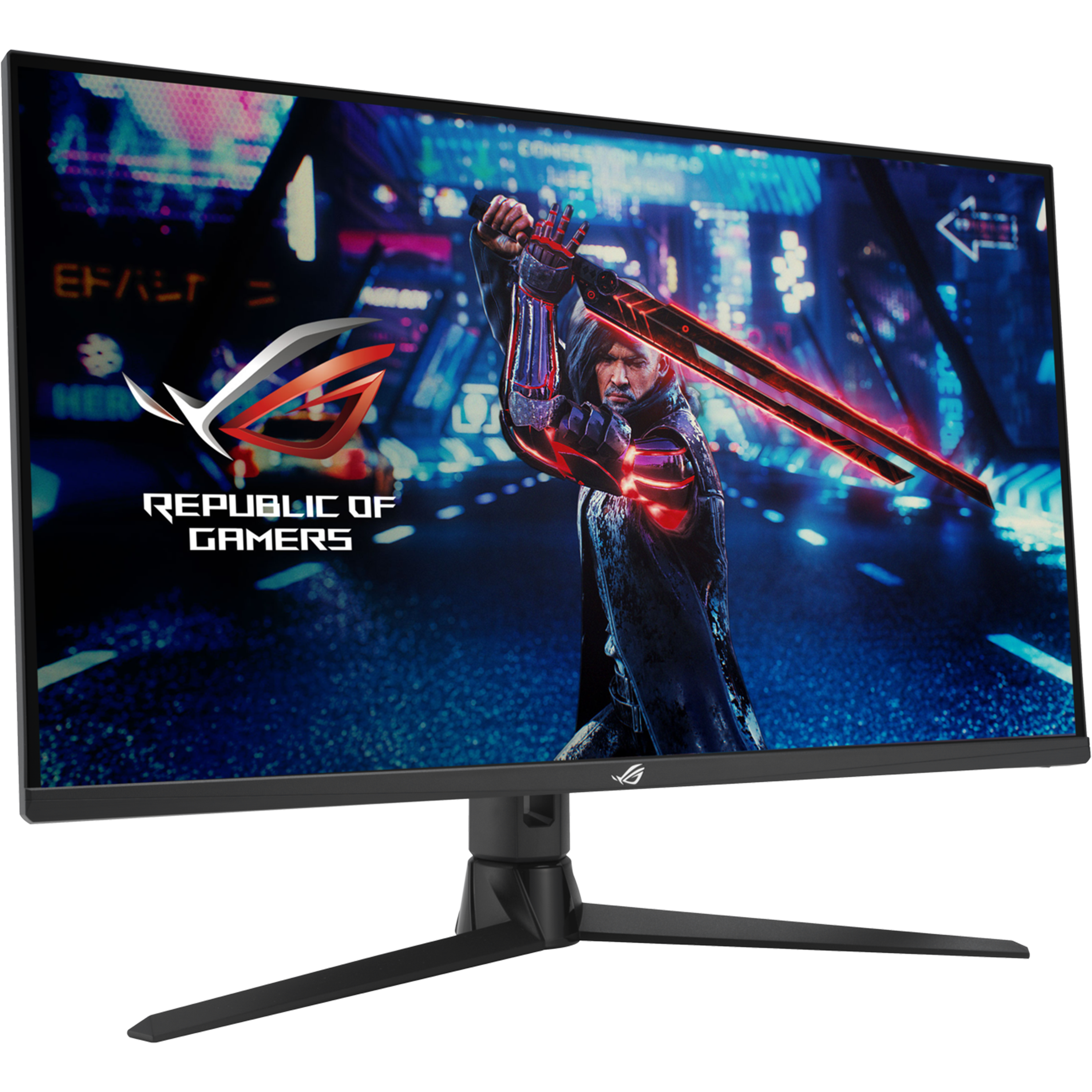מסך מחשב גיימינג 32'' Asus ROG Strix XG32UQ G-Sync Fast IPS 4K UHD 1ms 160Hz - צבע שחור שלוש שנות אחריות ע