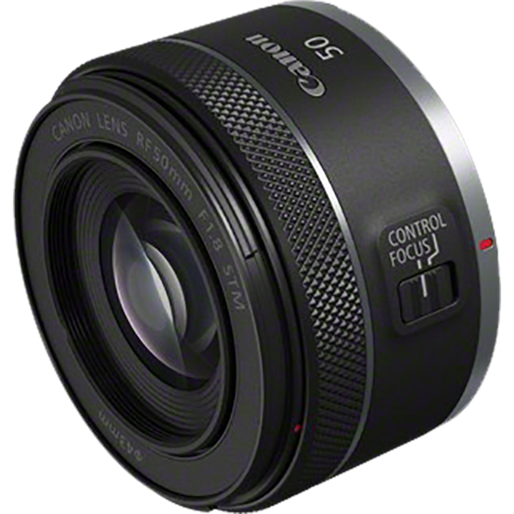 עדשת Canon RF 50mm f/1.8 STM - צבע שחור שלוש שנות אחריות ע