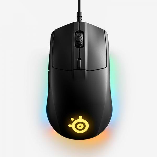 עכבר גיימינג חוטי Steelseries Rival 3 - צבע שחור שנתיים אחריות ע