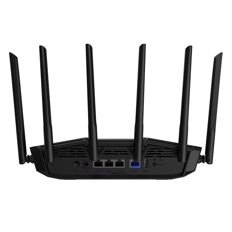 ראוטר גיימינג  ASUS BE6500 Dual Band WiFi 7 - צבע שחור שלוש שנות אחריות ע