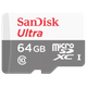כרטיס זיכרון SanDisk Ultra microSDXC 100MB/s 10UHS-I 64GB SDSQUNR-064G-GN3MN - צבע אפור שבע שנות אחריות ע"י היבואן הרשמי