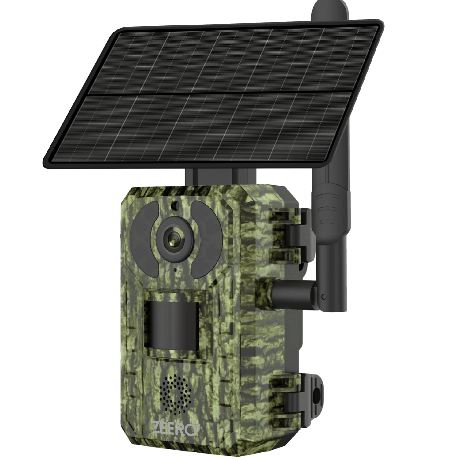 מצלמת שביל סולארית  Zeero Energy Army SC-401 (Sim 4G) 4W IR IP65 - צבע ירוק צבאי שנה אחריות ע