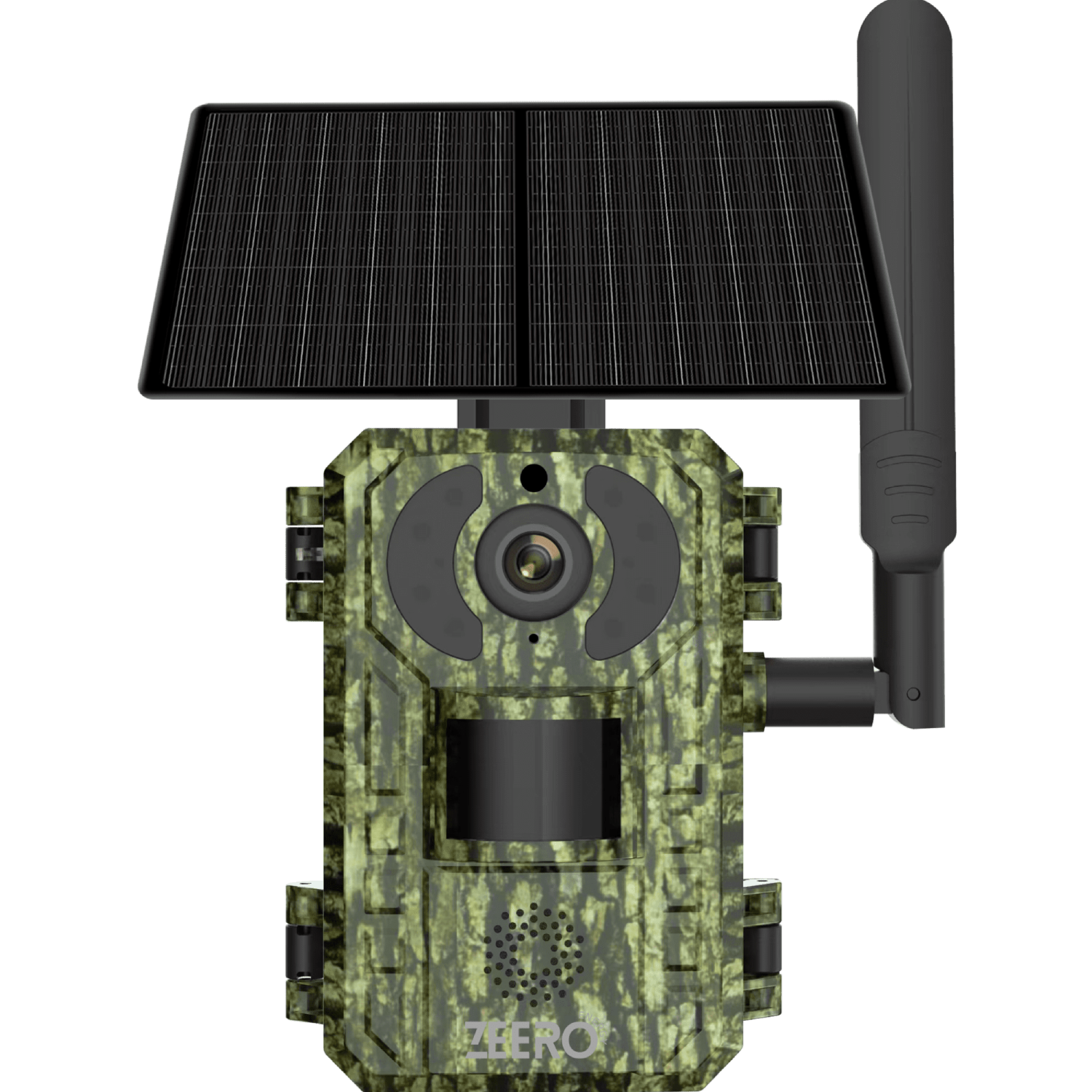מצלמת שביל סולארית  Zeero Energy Army SC-401 (Sim 4G) 4W IR IP65 - צבע ירוק צבאי שנה אחריות ע