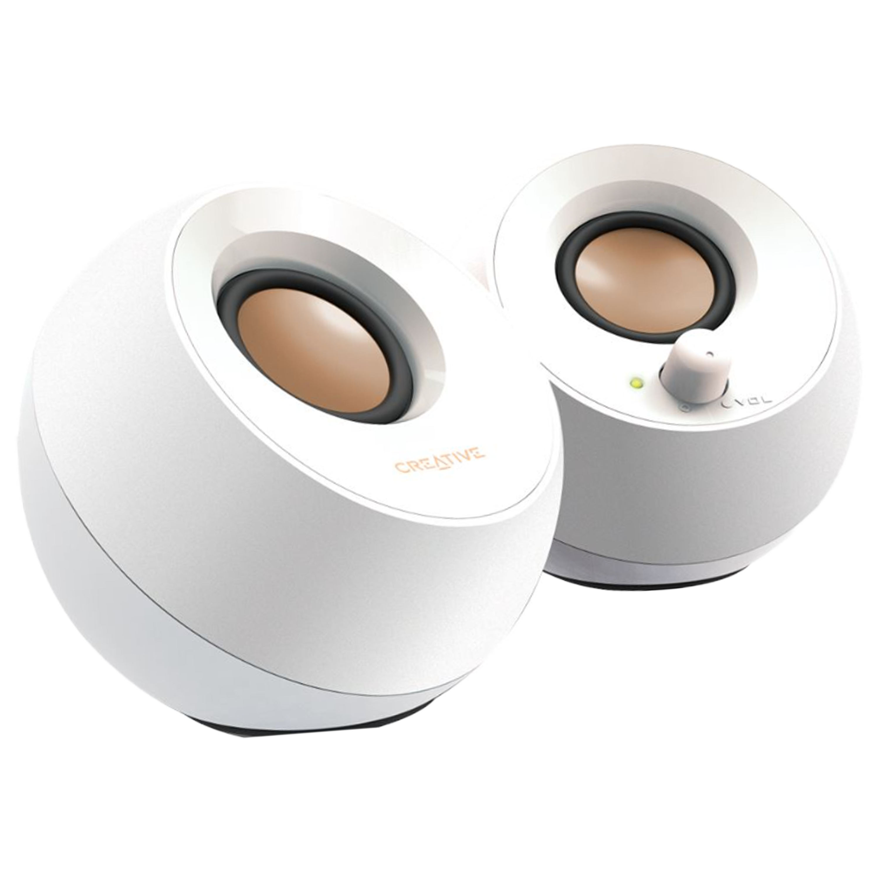 רמקולים למחשב Creative Pebble Modern 2.0 USB - צבע לבן שנה אחריות ע