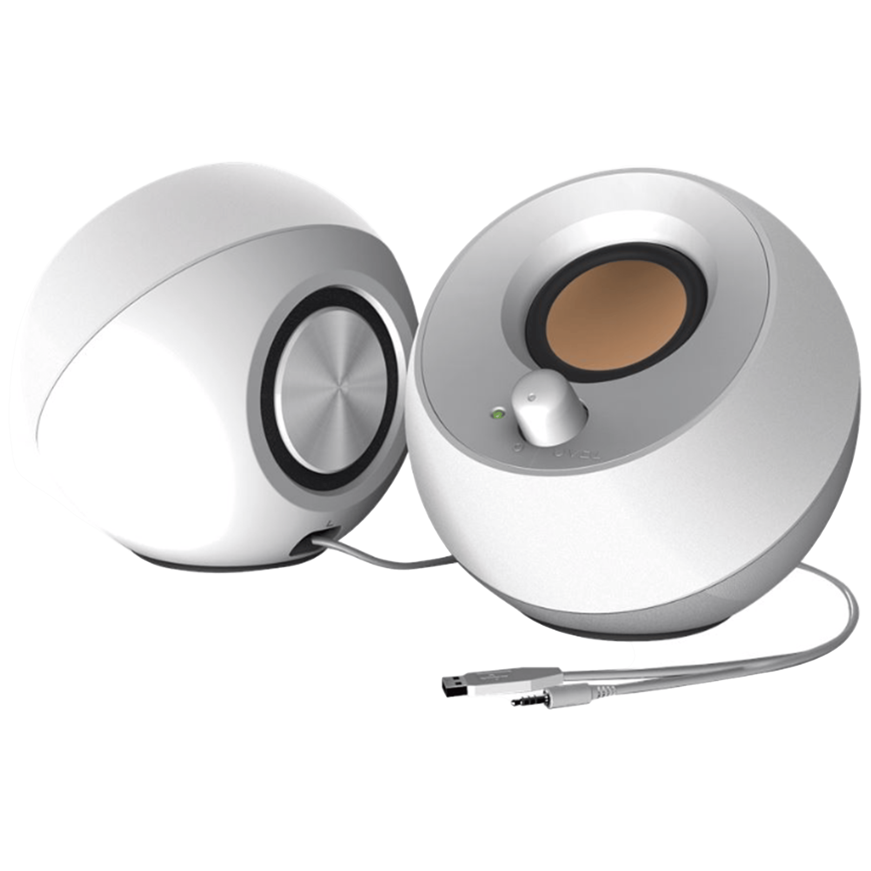 רמקולים למחשב Creative Pebble Modern 2.0 USB - צבע לבן שנה אחריות ע