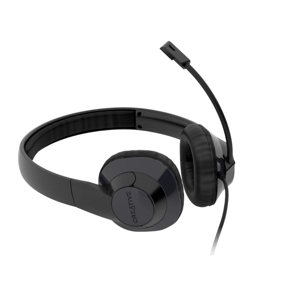 אוזניות חוטיות Creative HS-720-V2 USB - צבע שחור שנה אחריות ע