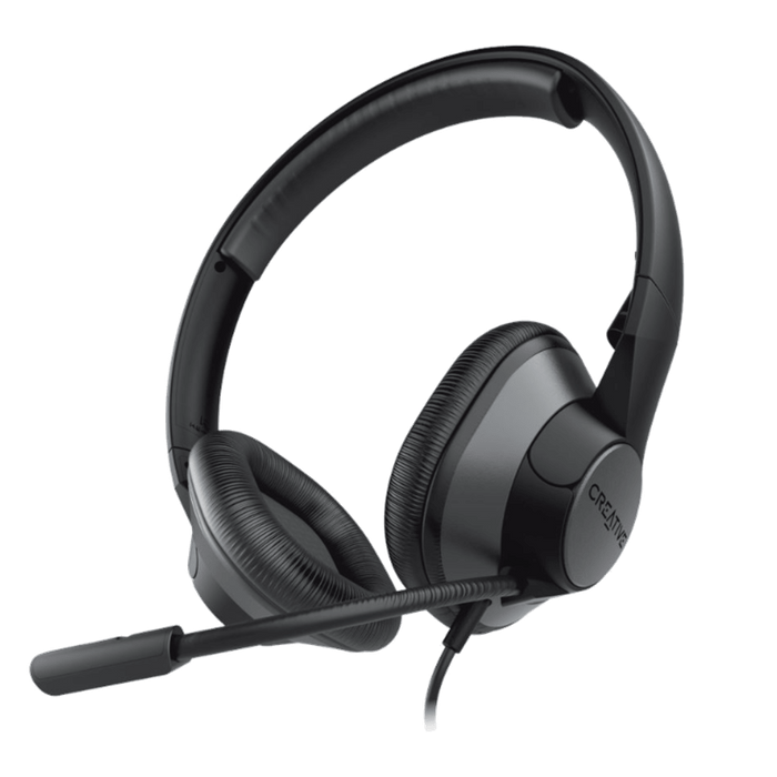 אוזניות חוטיות Creative HS-720-V2 USB - צבע שחור שנה אחריות עי היבואן הרשמי