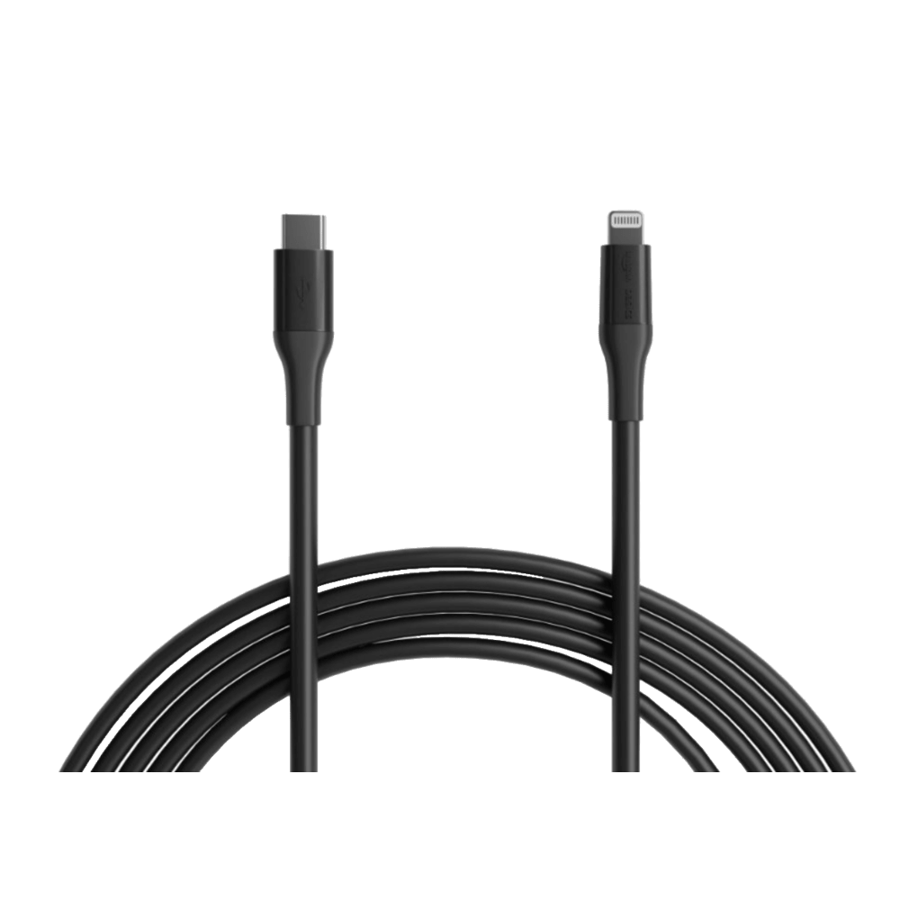 מטען רכב Mower 38W כולל כבל USB-C to Lightning - צבע שחור שנה אחריות ע