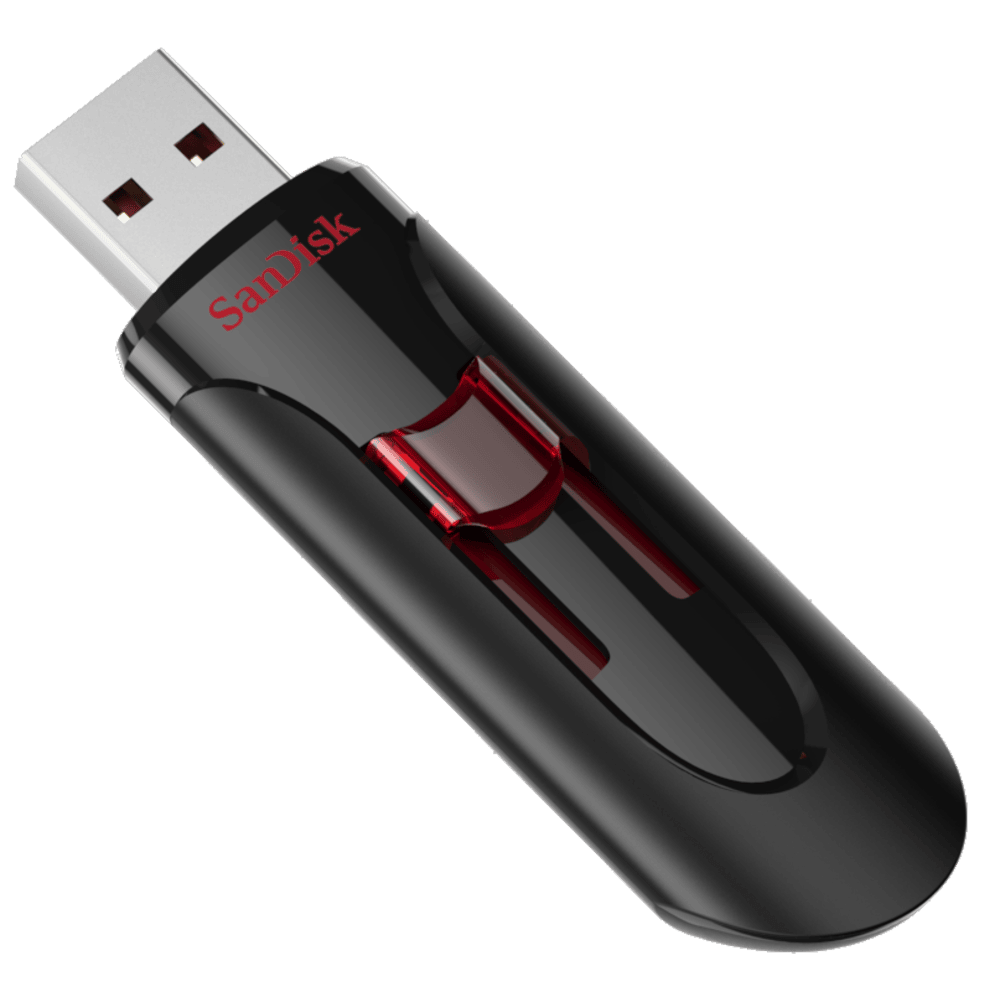 זיכרון נייד SanDisk Cruzer Glide USB-A 3.0 128GB SDCZ600-128G-G35 - צבע שחור חמש שנות אחריות ע