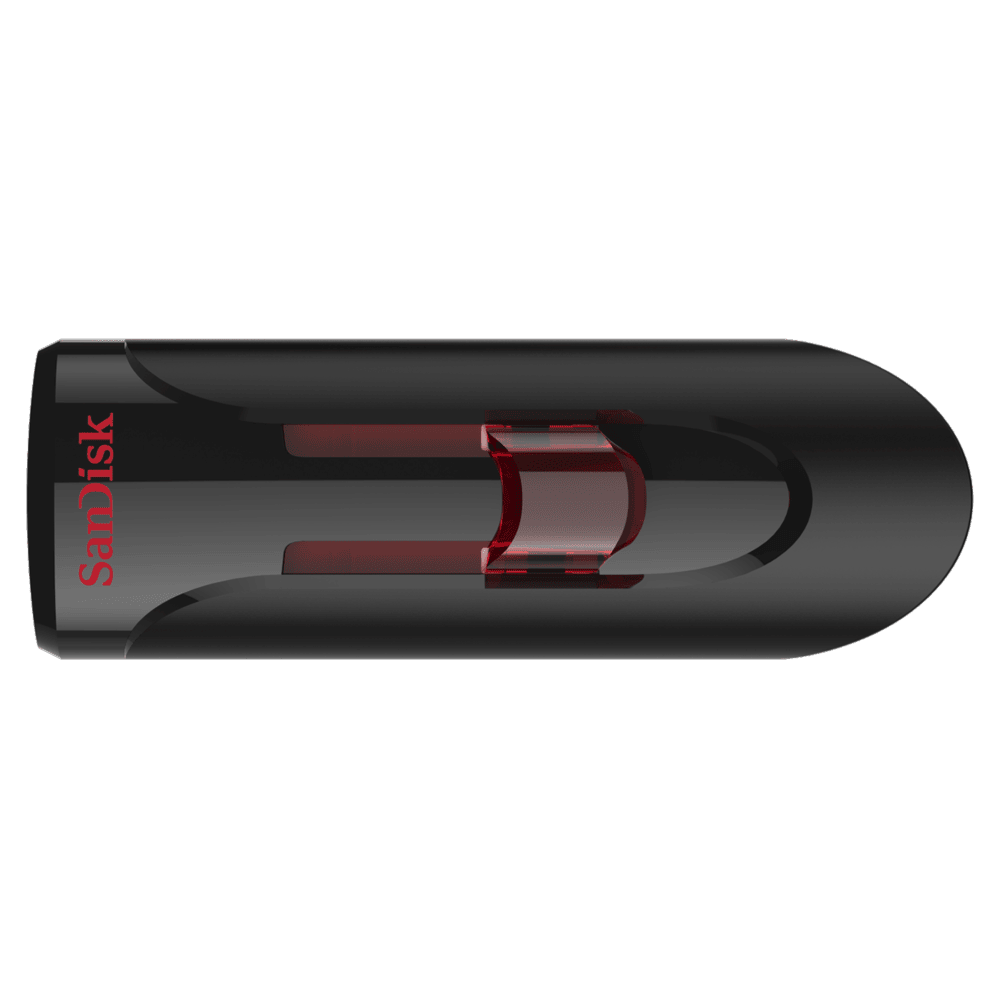 זיכרון נייד SanDisk Cruzer Glide USB-A 3.0 16GB SDCZ600-016G-Z35 - צבע שחור חמש שנות אחריות ע