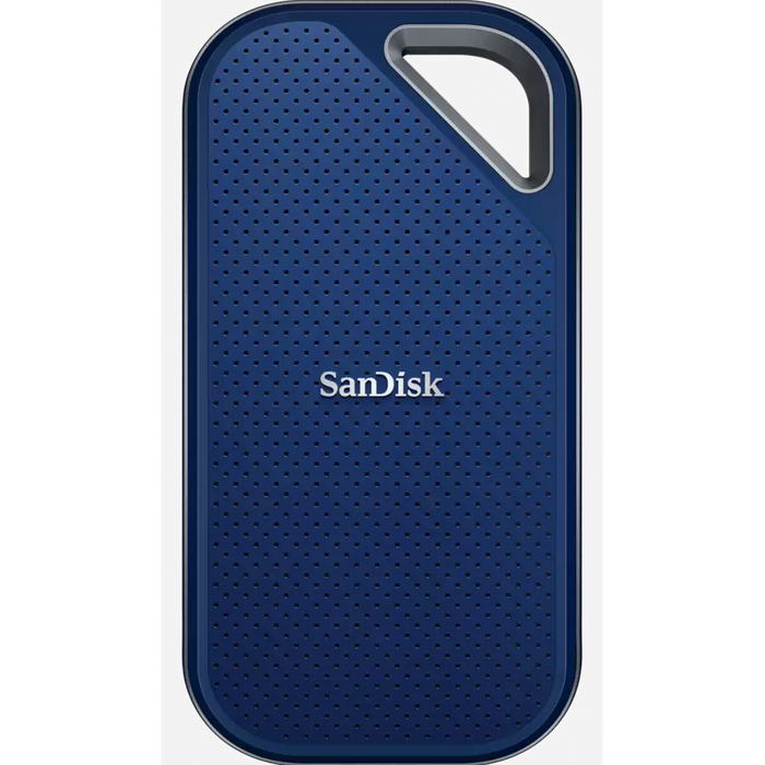 כונן קשיח נייד SanDisk Extreme Portable SSD 8TB SDSSDE81-8T00-RR25 - צבע כחול שלוש שנות אחריות עי היבואן הרשמי