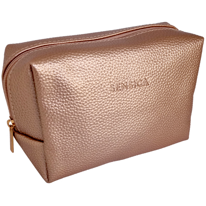 תיק איפור יוקרתי Sensica Luxury Bag SNX00304 - צבע ברונזה 