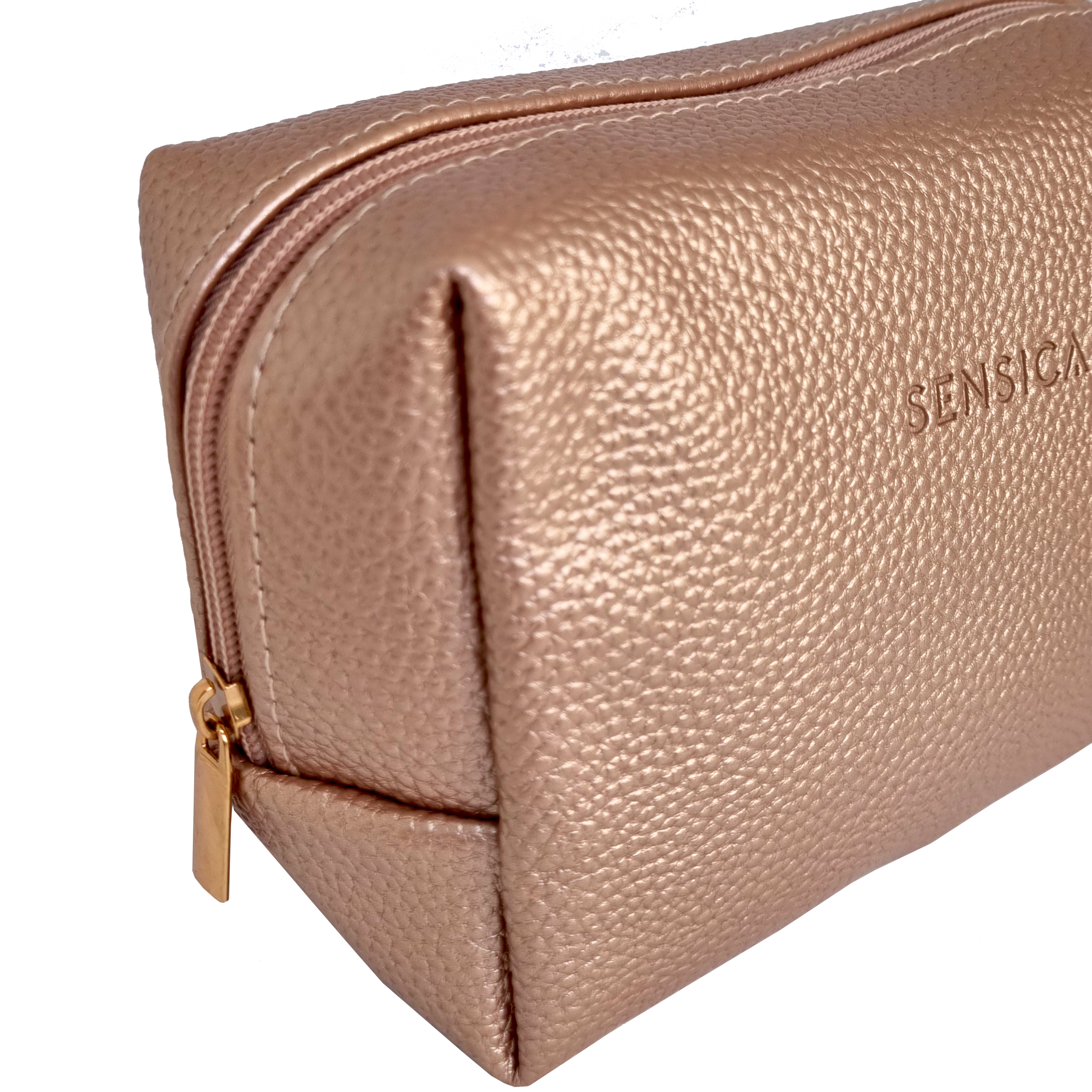 תיק איפור יוקרתי סנסיקה Sensica Luxury Bag SNX00304 - צבע ברונזה 