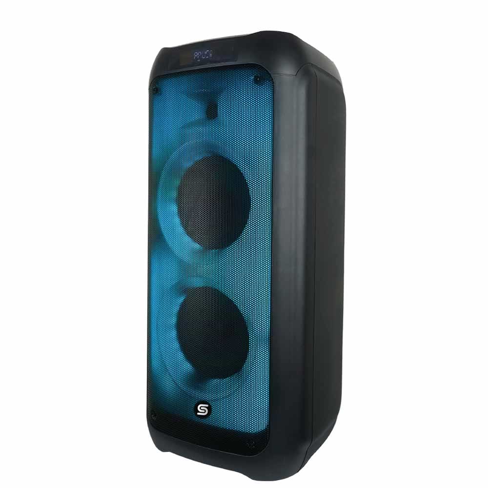 בידורית ניידת Sensor S-D8 עם זוג מקרופונים אלחוטיים - צבע שחור שנה אחריות ע
