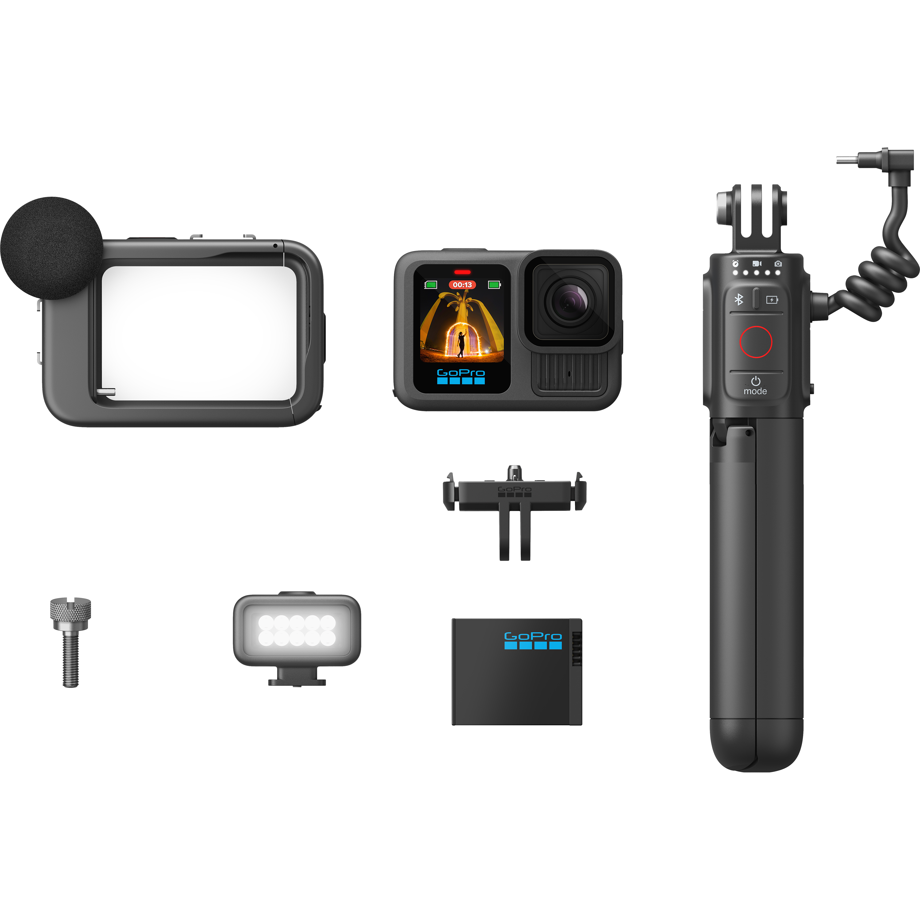 מצלמת אקסטרים GoPro Hero 13 Black Creator Edition - צבע שחור שנתיים אחריות ע