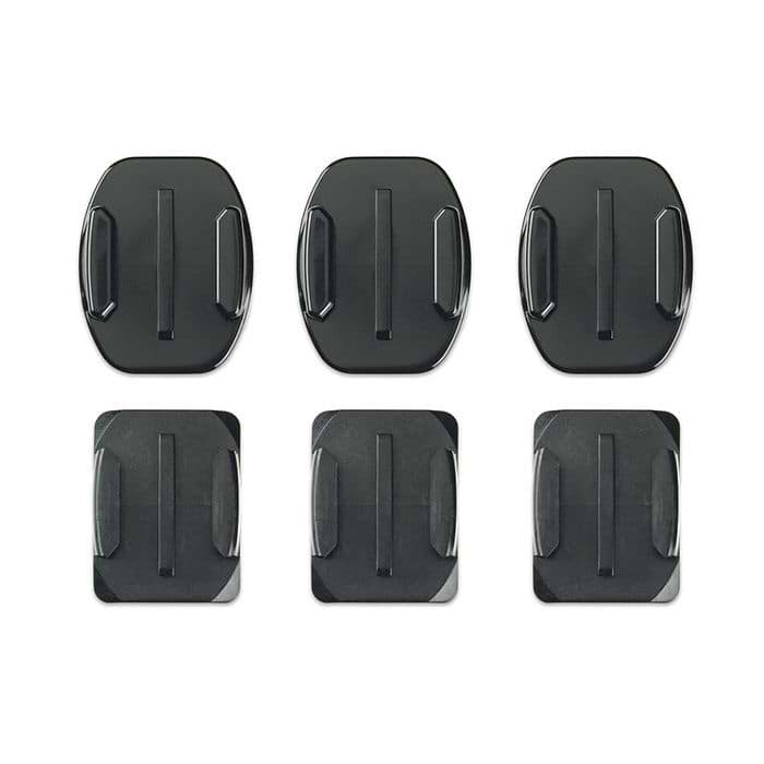 תושבות דבק שטוחות וקעורות GoPro Curved & Flat Adhesive Mounts - בצבע שחור שנתיים אחריות עי יבואן הרשמי