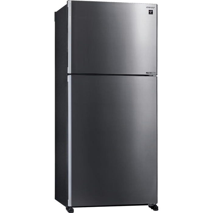 מקרר מקפיא עליון 558 ליטר נטו Sharp SJ-3655DS עם התקן שבת מובנה - גימור נירוסטה מושחרת אחריות עי היבואן הרשמי