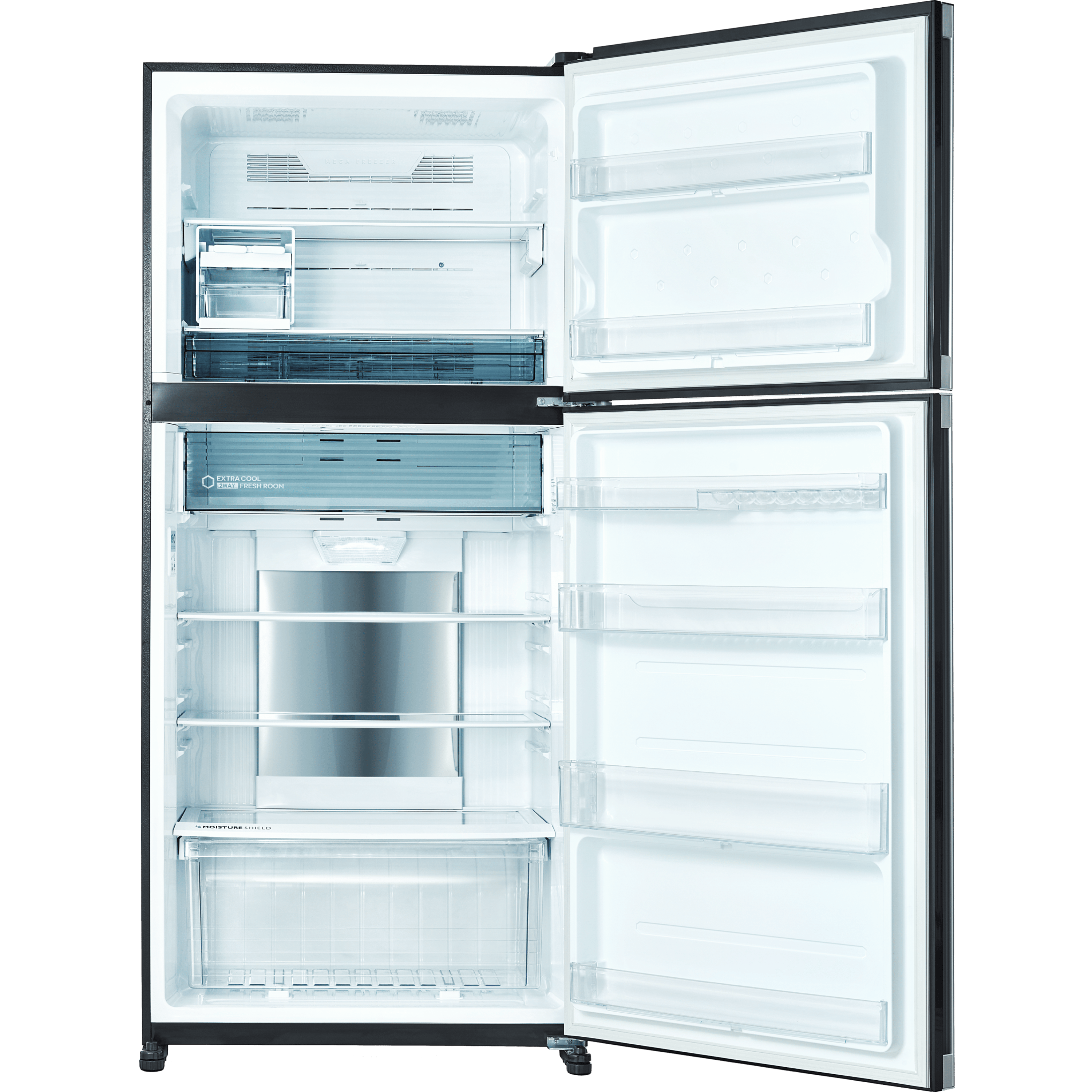 מקרר מקפיא עליון 556 ליטר נטו Sharp SJ-3655WH עם התקן שבת מובנה - גימור לבן אחריות ע