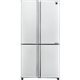 מקרר 4 דלתות מקפיא תחתון 525 ליטר נטו Sharp SJ-8570-WH עם התקן שבת מובנה - גימור לבן אחריות ע"י היבואן הרשמי