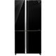 מקרר 4 דלתות מקפיא תחתון 615 ליטר נטו Sharp SJ-8841BK - גימור זכוכית שחורה אחריות ע