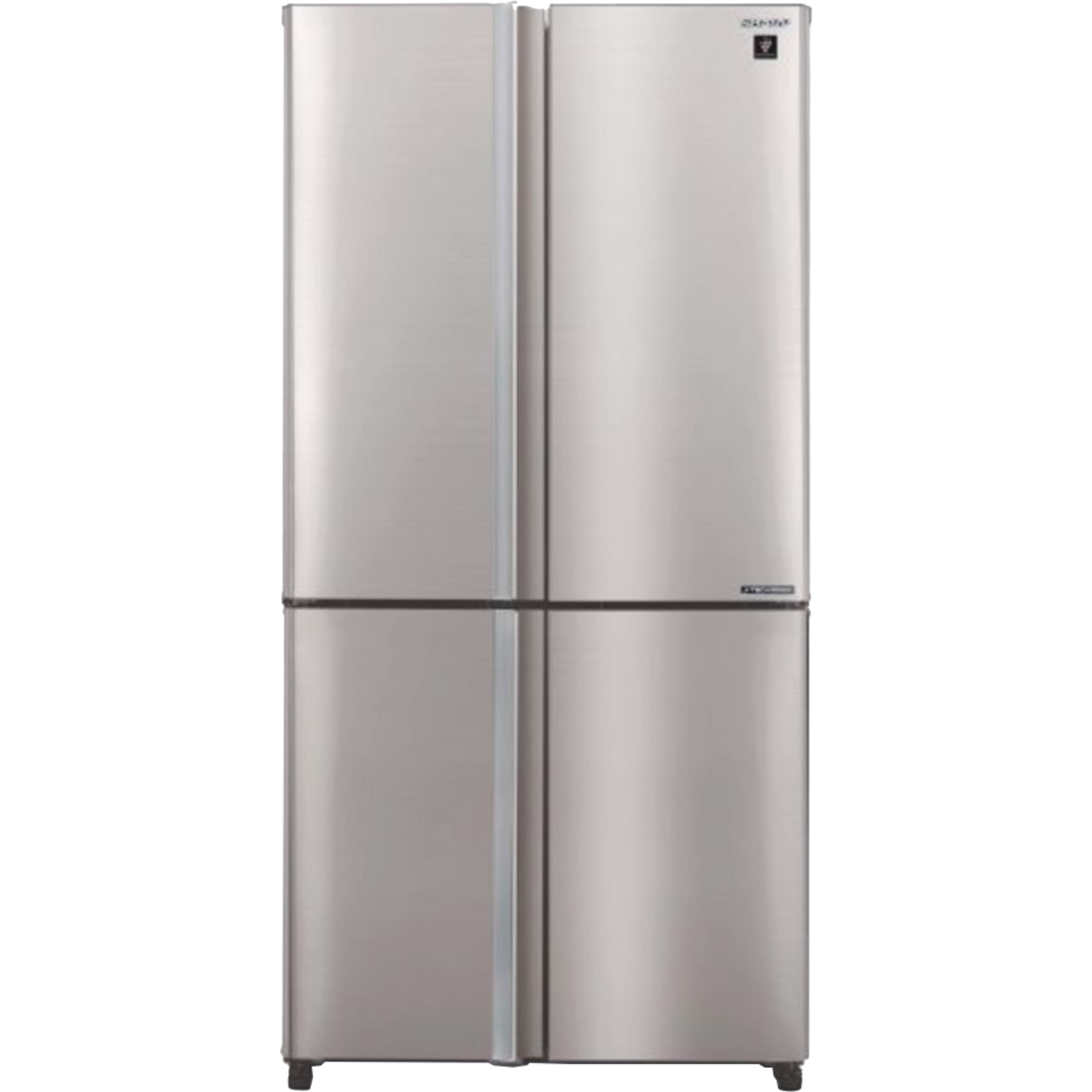 מקרר 4 דלתות מקפיא תחתון 611 ליטר נטו Sharp SJ-9270-IN עם התקן שבת מובנה - גימור נירוסטה אחריות ע"י היבואן הרשמי