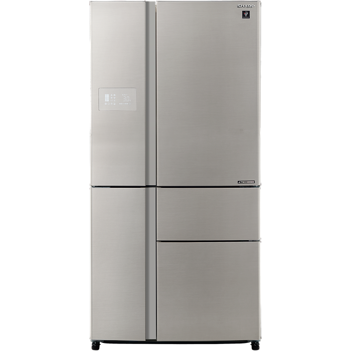 מקרר 5 דלתות 668 ליטר Sharp SJ-9630-BS עם התקן שבת מהדרין - גימור נירוסטה אחריות עי היבואן הרשמי
