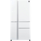 מקרר 5 דלתות 668 ליטר נטו Sharp SJ-FS920-WH - גימור זכוכית לבנה אחריות ע"י היבואן הרשמי