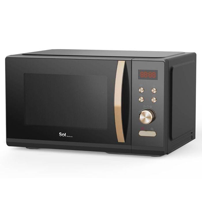  מיקרוגל דיגיטלי 28 ליטר שחור דגם Sol rosegold sol-7870-אחריות עי היבואן הרשמי 