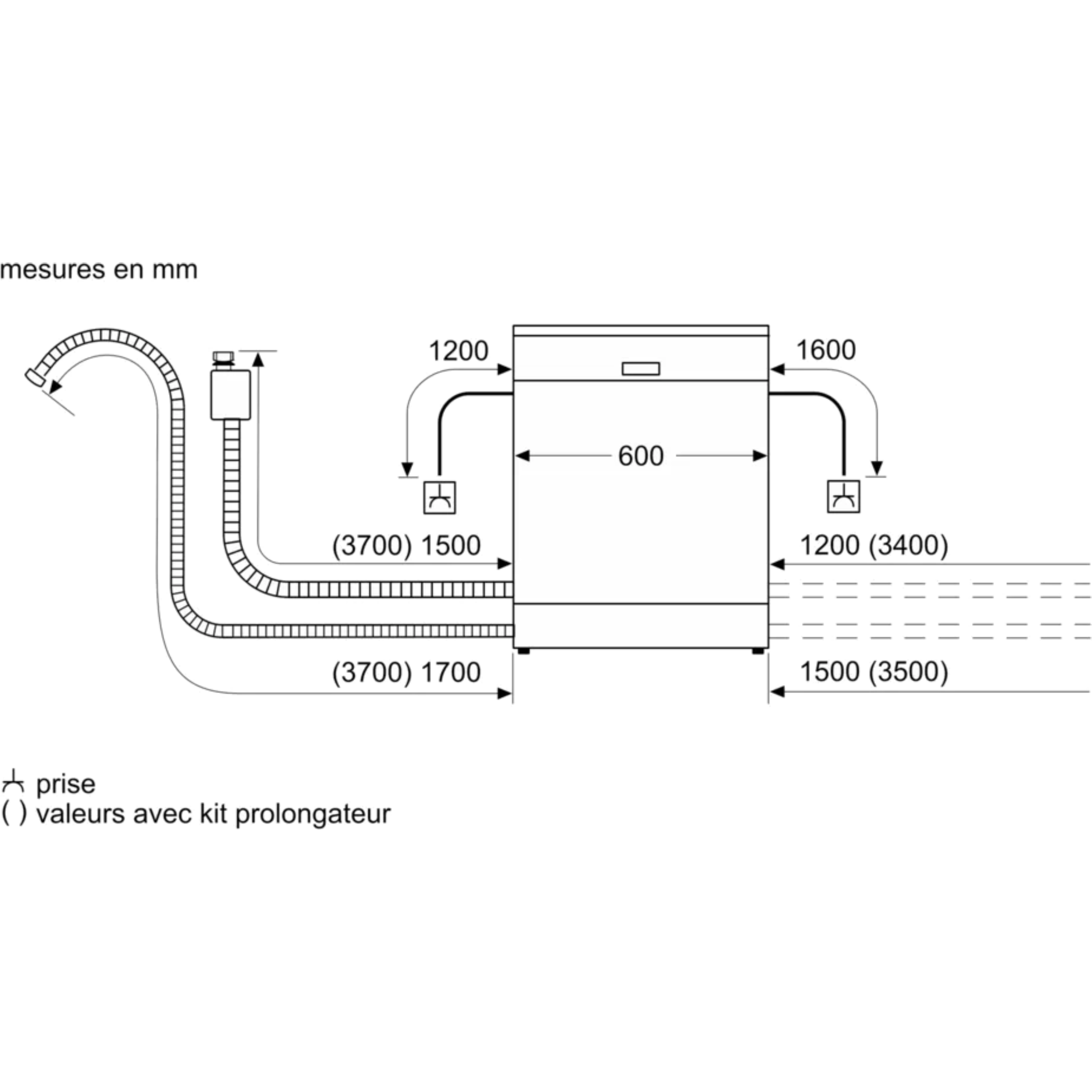 מדיח כלים אינטגרלי מלא 13 מערכות כלים Siemens SN615X03EF 